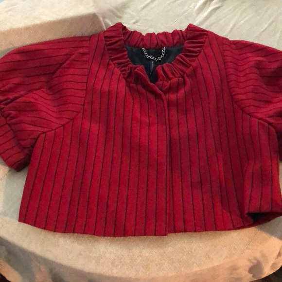 Wool cropped jacket - Picture 2 of 5